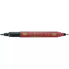 Ecsetirón, kétvégű, ZEBRA "WFT5", fekete