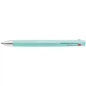   Golyóstoll, 0, 24 mm, nyomógombos, háromszínű, ZEBRA  "bLen 3C", kékeszöld test