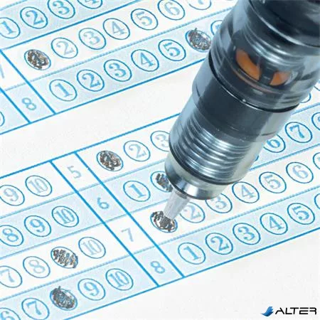 Nyomósirón, 0,5 mm, ZEBRA "DelGuard", kék