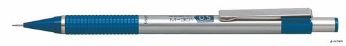 Nyomósirón, 0,5 mm, rozsdamentes acél, kék test, ZEBRA "M-301"