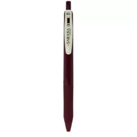   Zseléstoll, 0,33 mm, nyomógombos, ZEBRA "Sarasa Clip Vintage", sötétpiros