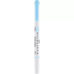   Szövegkiemelő, 1,0/3,5 mm, kétvégű, ZEBRA 'Mildliner Fluorescent', kék