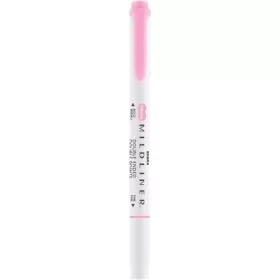   Szövegkiemelő, 1,0/3,5 mm, kétvégű, ZEBRA 'Mildliner Fluorescent', rózsaszín