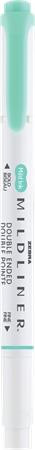 Szövegkiemelő, 1,0/3,5 mm, kétvégű, ZEBRA 'Mildliner Fluorescent', türkiz