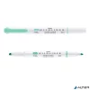 Szövegkiemelő, 1,0/3,5 mm, kétvégű, ZEBRA 'Mildliner Fluorescent', türkiz
