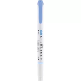   Szövegkiemelő, 1,0/3,5 mm, kétvégű ZEBRA 'Mildliner Cool & Refined' kék