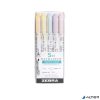 Szövegkiemelő készlet, 1,4/4 mm, kétvégű, ZEBRA "Mildliner Highlighter Gentle", 5 különböző szín