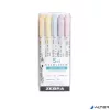Szövegkiemelő készlet, 1,4/4 mm, kétvégű, ZEBRA 'Mildliner Highlighter Gentle', 5 különböző szín