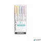 Szövegkiemelő készlet, 1,4/4 mm, kétvégű, ZEBRA 'Mildliner Highlighter Gentle', 5 különböző szín