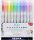 Ecsetirón készlet, 0,5/0,7 mm, kétvégű, ZEBRA "Mildliner Brush&Marker", 10 különböző szín
