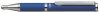 Golyóstoll, 0,24 mm, teleszkópos, metálkék tolltest, ZEBRA 'SL-F1', kék