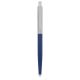 Golyóstoll, 0,24 mm, nyomógombos, ezüst színű klip, kék tolltest, ZEBRA '901', kék