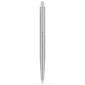   Golyóstoll, 0,24 mm, nyomógombos, ezüst színű klip, ezüst tolltest, ZEBRA "901", kék
