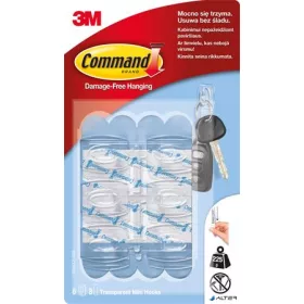   Mini műanyag akasztó, 6 db, 3M SCOTCH 'Command™'