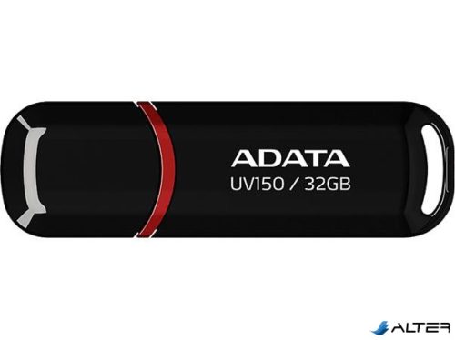 Pendrive, 32GB, USB 3.2 Gen1, ADATA "UV150", fekete