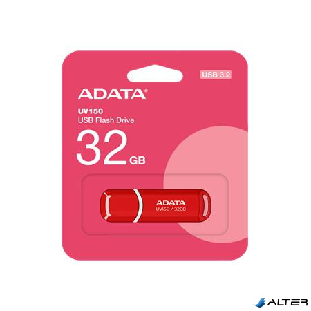 Pendrive, 32GB, USB 3.2 Gen1, ADATA "UV150", piros