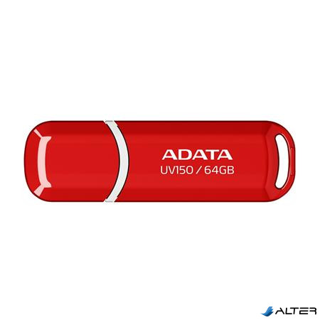 Pendrive, 64GB, USB 3.2 Gen1, ADATA "UV150", piros