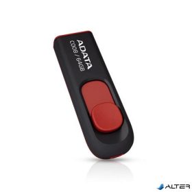 Pendrive, 64GB, USB 2.0, ADATA "C008", fekete