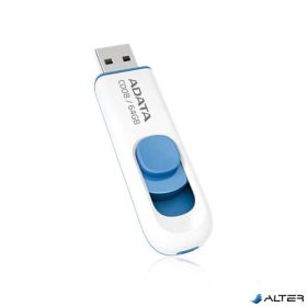Pendrive, 64GB, USB 2.0, ADATA "C008", fehér