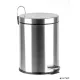Pedálos szemetes, rozsdamentes acél, kivehető műanyag vödörrel, 10 liter