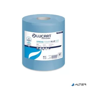   Törlőkendő, tekercses, ipari, LUCART "Strong Power Blue 620", kék