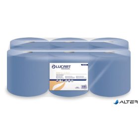   Kéztörlő, tekercses, 1 rétegű, LUCART, 'Easy Blue', kék