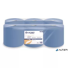   Kéztörlő, tekercses, 1 rétegű, LUCART, "Easy Blue", kék