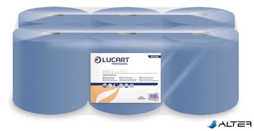 Kéztörlő, tekercses, 1 rétegű, LUCART, "Easy Blue", kék