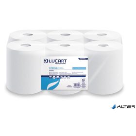   Kéztörlő, tekercses, 2 rétegű, LUCART, 'Strong 140 A', fehér