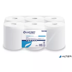   Kéztörlő, tekercses, 2 rétegű, LUCART, "Strong 140 A", fehér