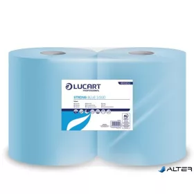   Törlőkendő, tekercses, 3 rétegű, LUCART, "Strong Blue 3.500" kék