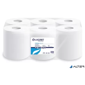   Törlőkendő, tekercses, belső adagolású, 2 rétegű, LUCART, "Strong 450 CF", hófehér