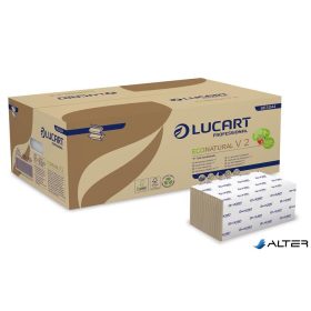   Kéztörlő, V2 hajtogatott, 2 rétegű, 190 lap, Havanna, LUCART, 'EcoNatural'