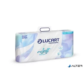   Toalettpapír, 2 rétegű, kistekercses, 10 tekercs, LUCART "Soft", fehér