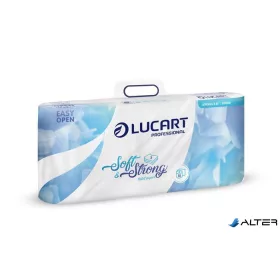   Toalettpapír, 3 rétegű, kistekercses, 10 tekercs, LUCART "Soft and Strong", fehér