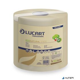   Kéztörlő, tekercses, 2 rétegű, LUCART, 'EcoNatural 2.500', havanna barna