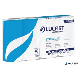   Toalettpapír, 2 rétegű, kistekercses, 8 tekercses, LUCART "Strong 2.150", fehér
