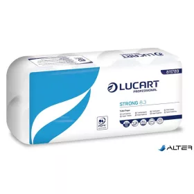  Toalettpapír, 3 rétegű, kistekercses, 8 tekercses, LUCART "Strong 8.3", fehér