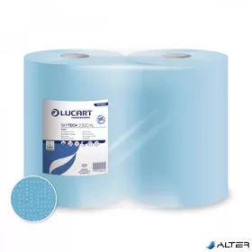   Törlőkendő, tekercses, 3 rétegű, LUCART "SKYTECH 3.500 XL", kék