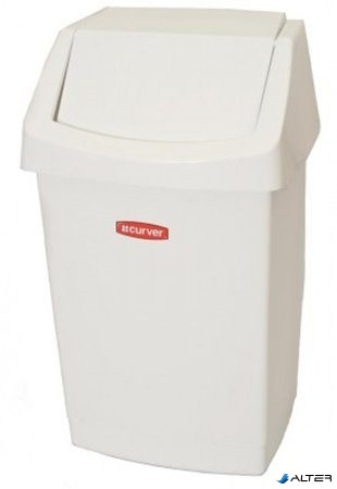 Billenős szemetes, 25 l, CURVER "Click-It", fehér