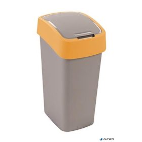   Billenős szelektív hulladékgyűjtő, műanyag, 45 l, CURVER, sárga/szürke
