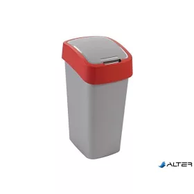   Billenős szelektív hulladékgyűjtő, műanyag, 45 l, CURVER, piros/szürke