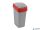 Billenős szelektív hulladékgyűjtő, műanyag, 45 l, CURVER, piros/szürke