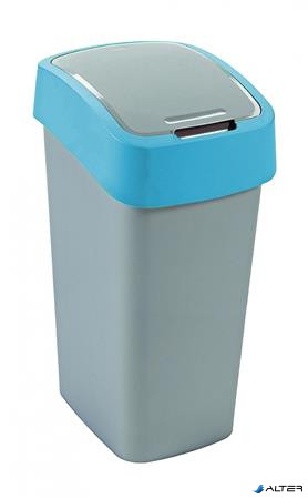 Billenős szelektív hulladékgyűjtő, műanyag, 45 l, CURVER, kék/szürke