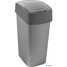   Billenős szelektív hulladékgyűjtő, műanyag, 45 l, CURVER, szürke/szürke