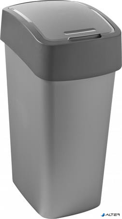 Billenős szelektív hulladékgyűjtő, műanyag, 45 l, CURVER, szürke/szürke