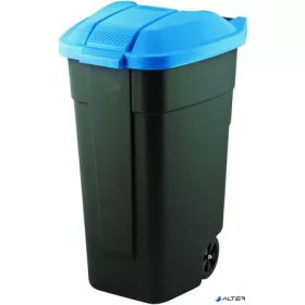 Görgős szemetes, műanyag, 110l, CURVER, kék/fekete