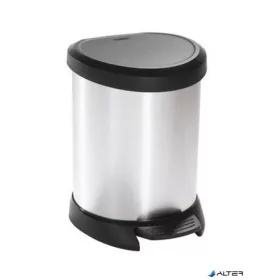 Pedálos szemetes, fémhatású, 5 l, CURVER