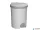 Pedálos szemetes, műanyag, 15 l, CURVER, szürke