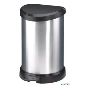 Pedálos szemetes, fémhatású, 15 l, CURVER